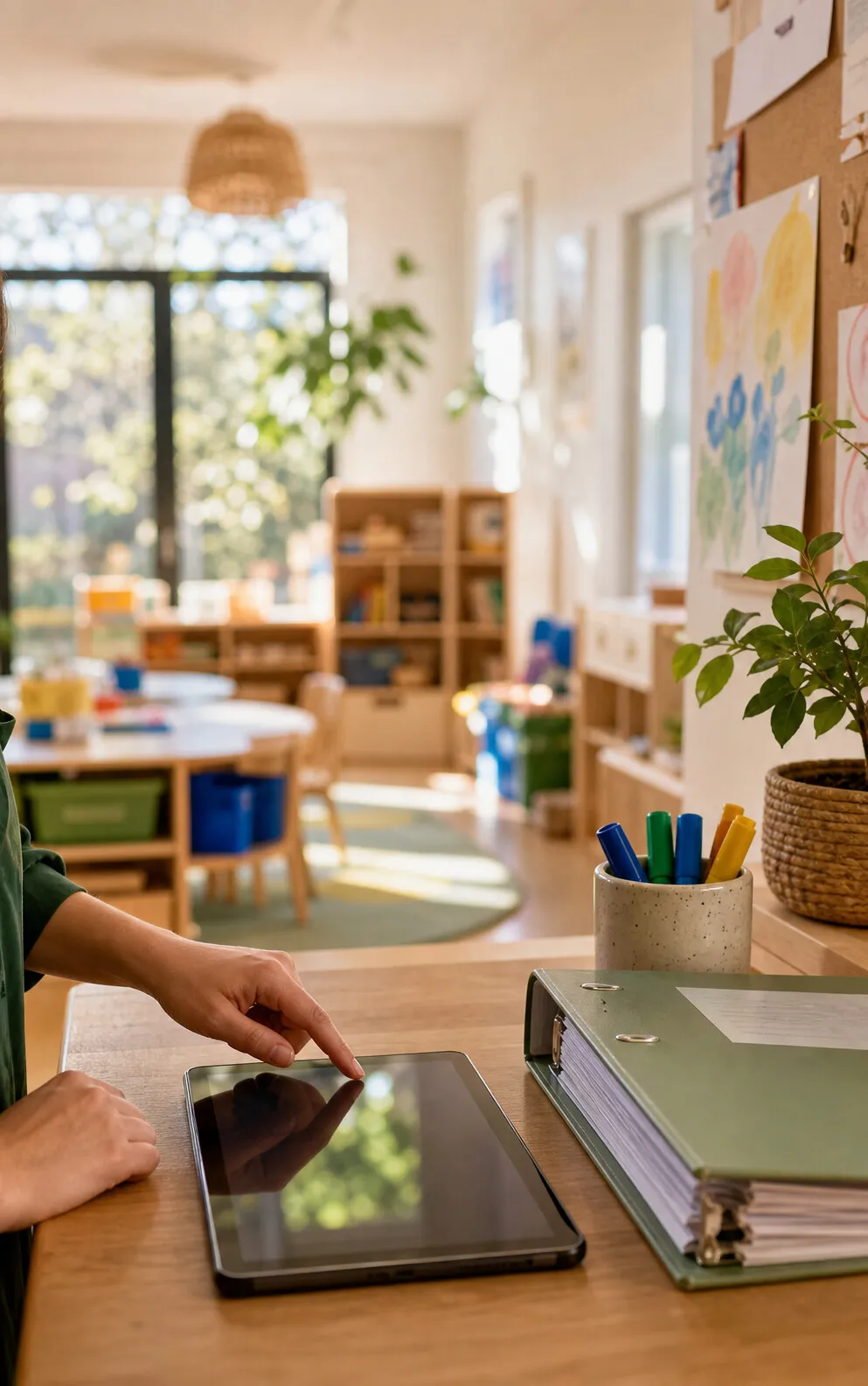 Acknowledge updates with one tap for Education & Childcare